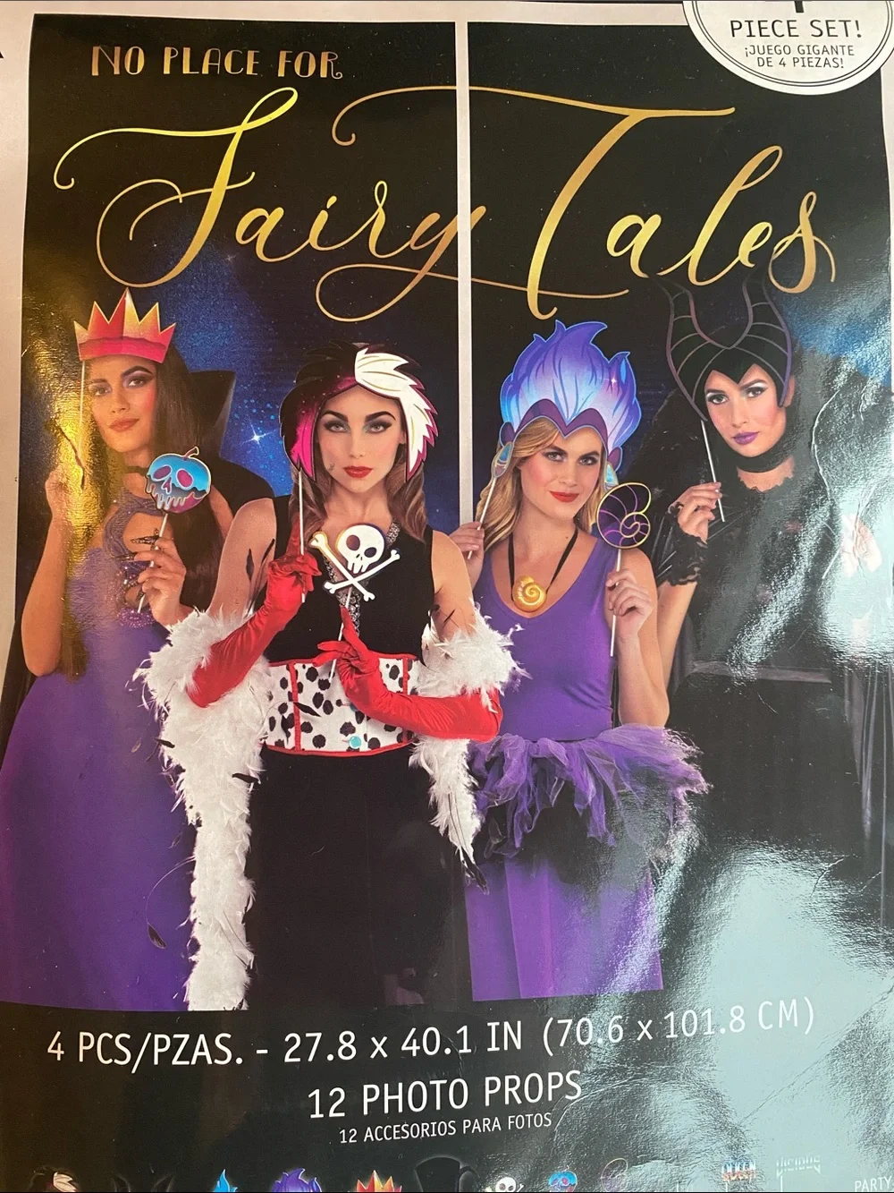 Disney Villains Fairy Tales Costume Scene Setters with photo Props